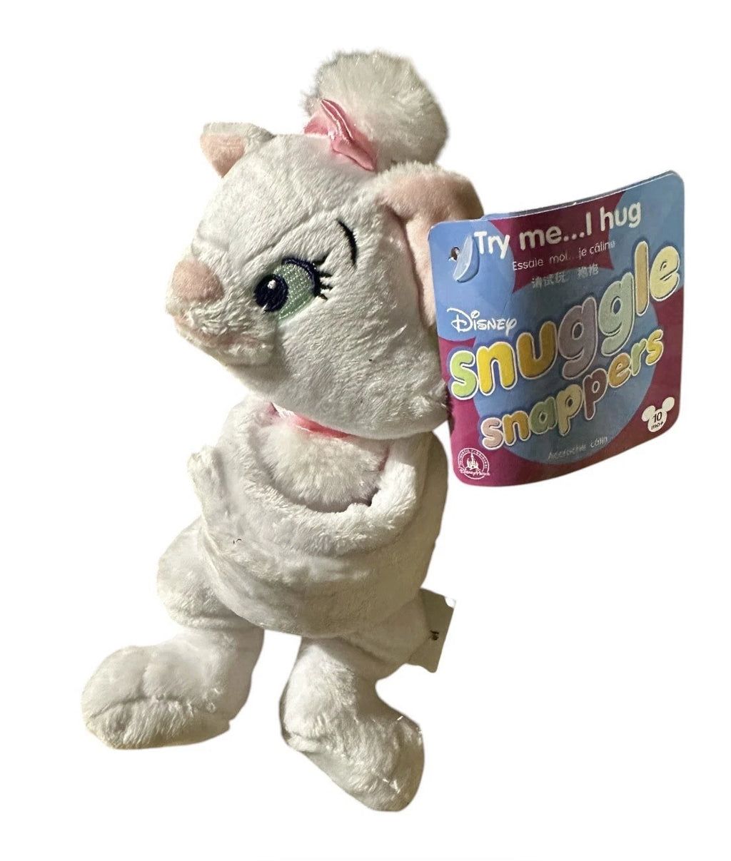DISNEY STORE Snuggle Snapper Hugging MARIE SOFT PLUSH TOY. THE ARISTOCATS 22cm