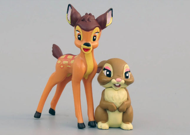 Disney Thumper Miss bunny & Bambi pvc figure figurine cake topper set of 2