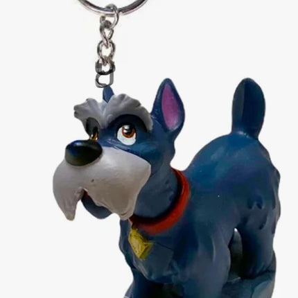 Lady & Tramp Jock Dog Key Ring Dangler Ornament PVC Figure Figurine 3” Charm