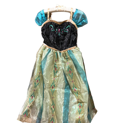 Disney Official Frozen Princess Anna Coronation Green costume dress Girls kids