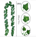 12 pcs 7FT Artificial Ivy Vine Fake Foliage Flower Hanging Leaf Garland Plant