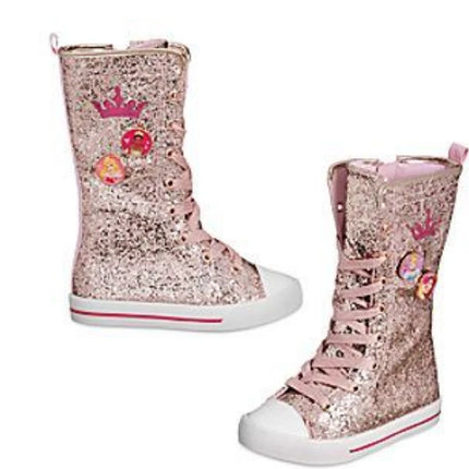 Disney Store Disney Princess Glitter Boots Trainers UK Size 10, Eu size 28 NEW