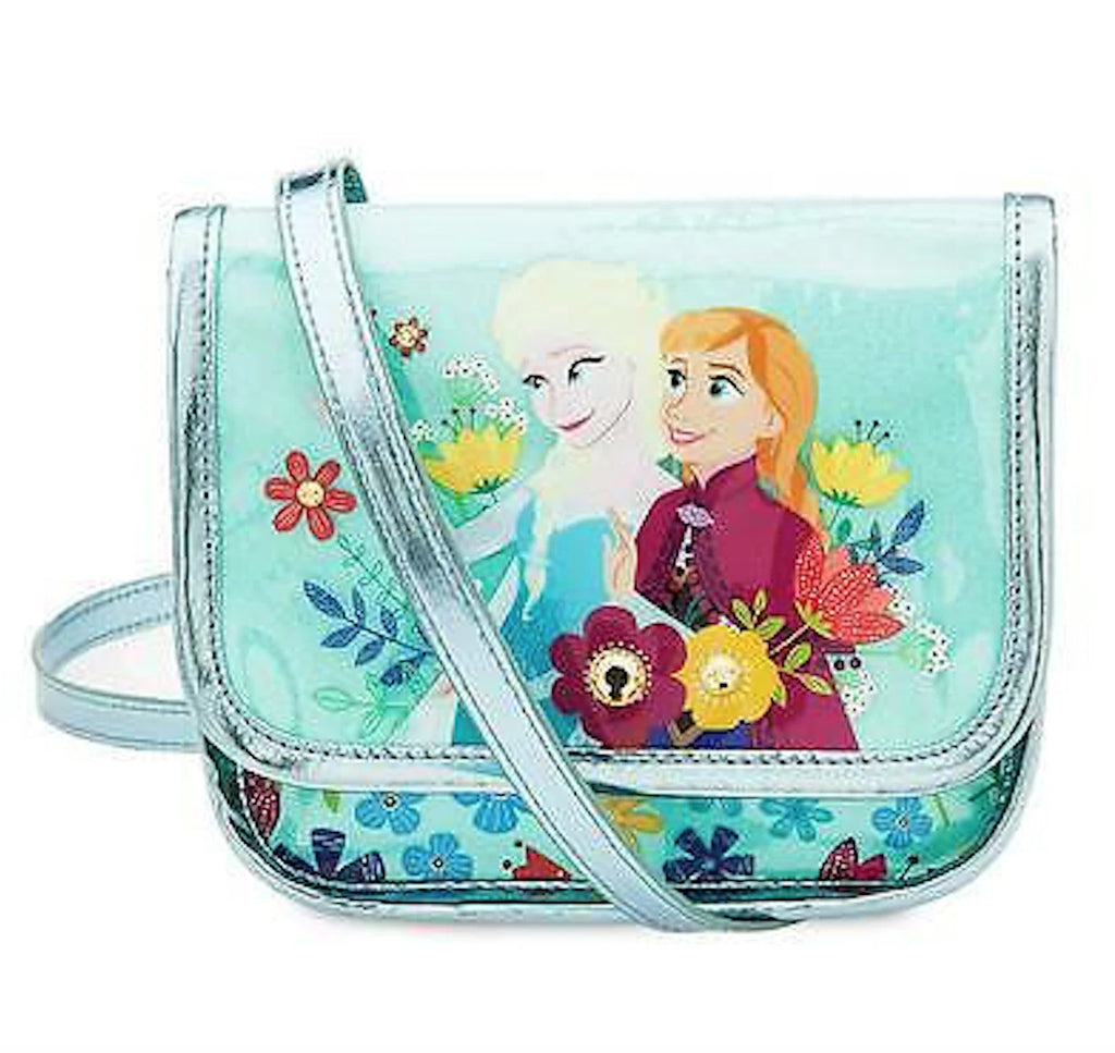 DISNEY STORE AUTHENTIC Frozen Anna & Elsa Crossbody Bag Girls Purse Accessory