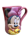 DISNEY STORE Exclusive MINNIE MOUSE Pink 3D Embossed Mug