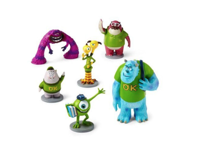 Disney Store Monsters University Figurine Playset 6 Pc figure Sulley NEW BOXED
