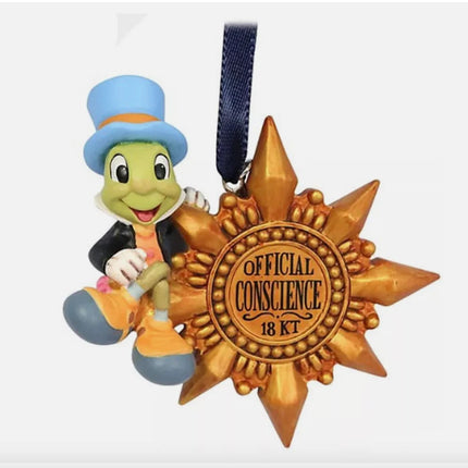 Disney Store Jiminy Cricket Official Conscience Award Christmas Tree Decoration