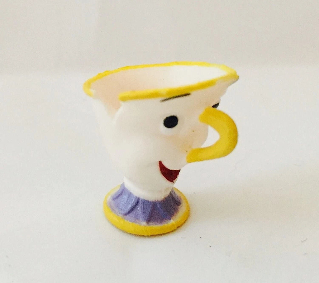 Disney Beauty And Beast Mr chip Mini Miniature 0.75 " PVC Figure Cake Topper Toy