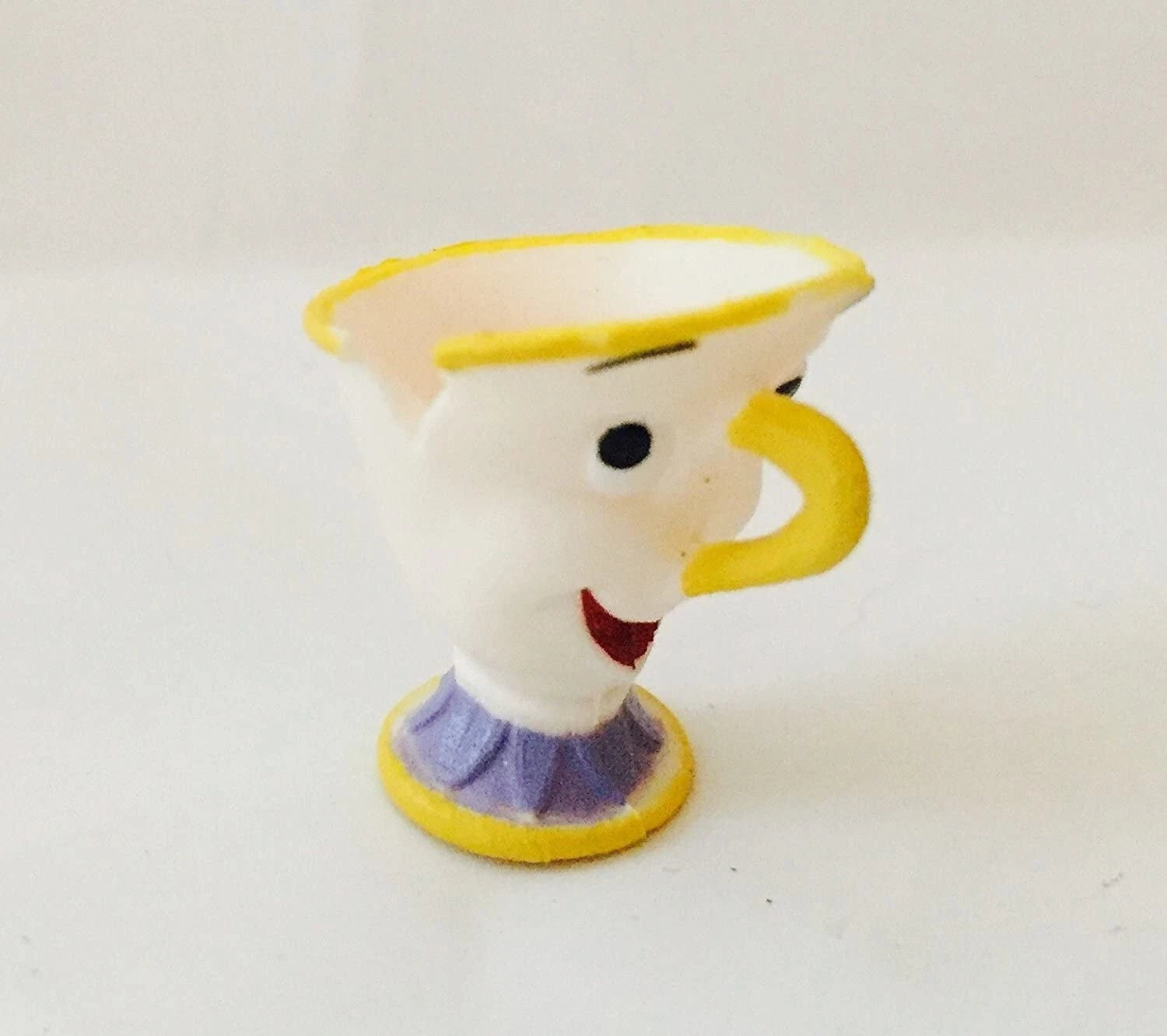 Disney Beauty And Beast Mr chip Mini Miniature 0.75 " PVC Figure Cake Topper Toy