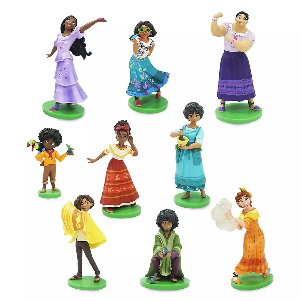 Disney Store Encanto Deluxe Figurine Playset. Mirabel, Dolores, Camilo, Bruno, A