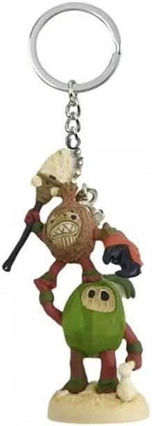 Disney Kakamora Pirate Keychain Keyring PVC Figure Ornament Moana Christmas tree