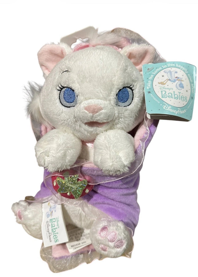 New Disney Store Aristocats Baby Marie In Pouch Blanket Soft Toy 25cm New