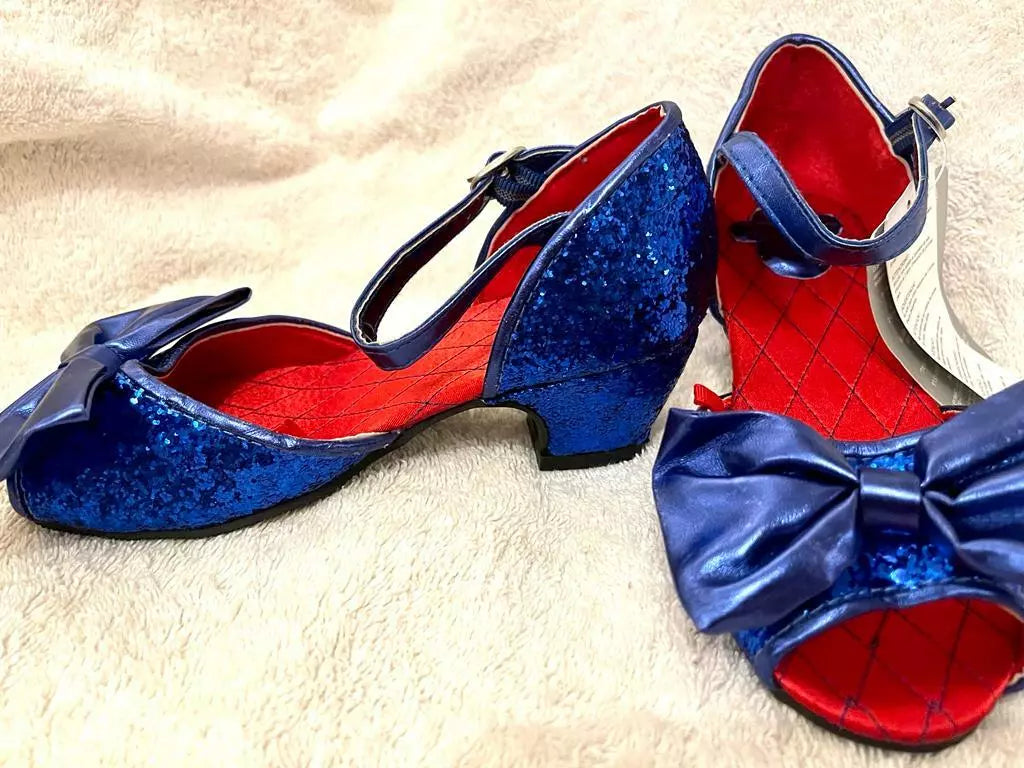 Disney Store Minnie Mouse shoes Blue sequence for Girls