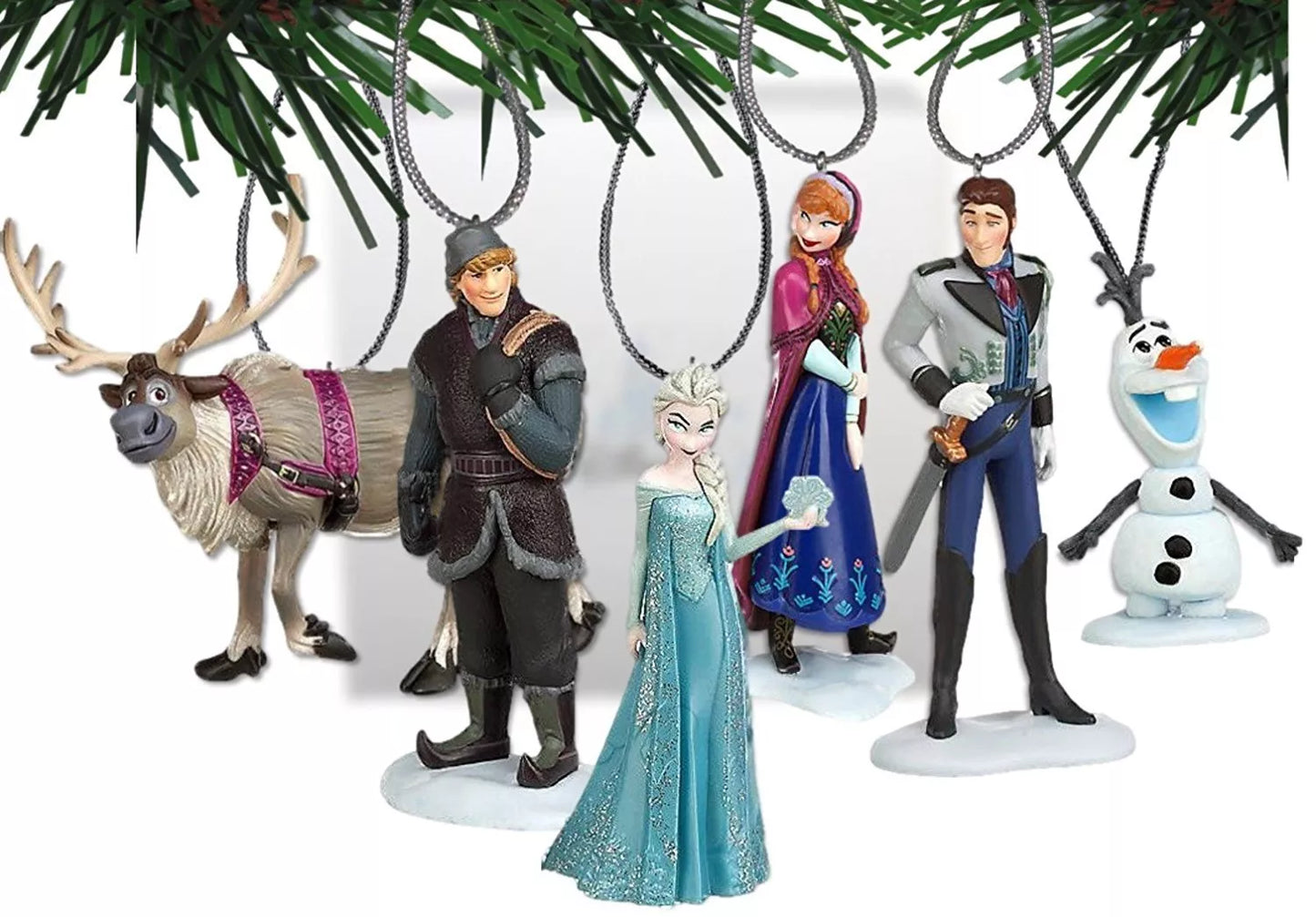 Disney's Frozen Holiday Ornament Set- (6) PVC Figure Ornaments Included