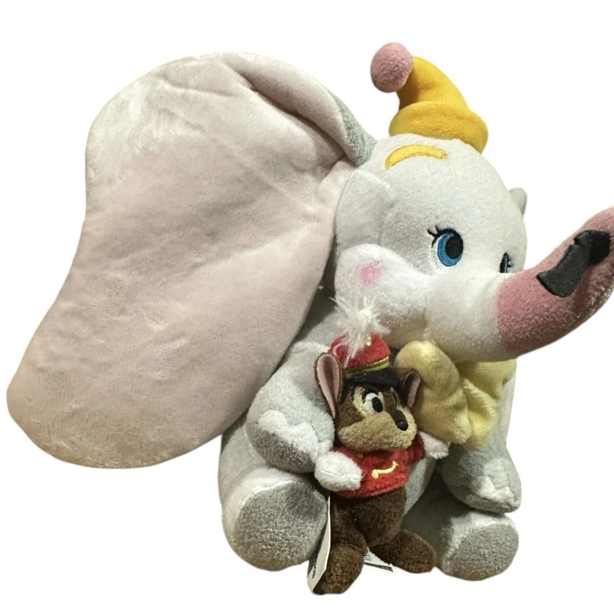 New Official Disney Store Tag Dumbo Elephant Plush Soft Toy W Timothy Mouse 28cm