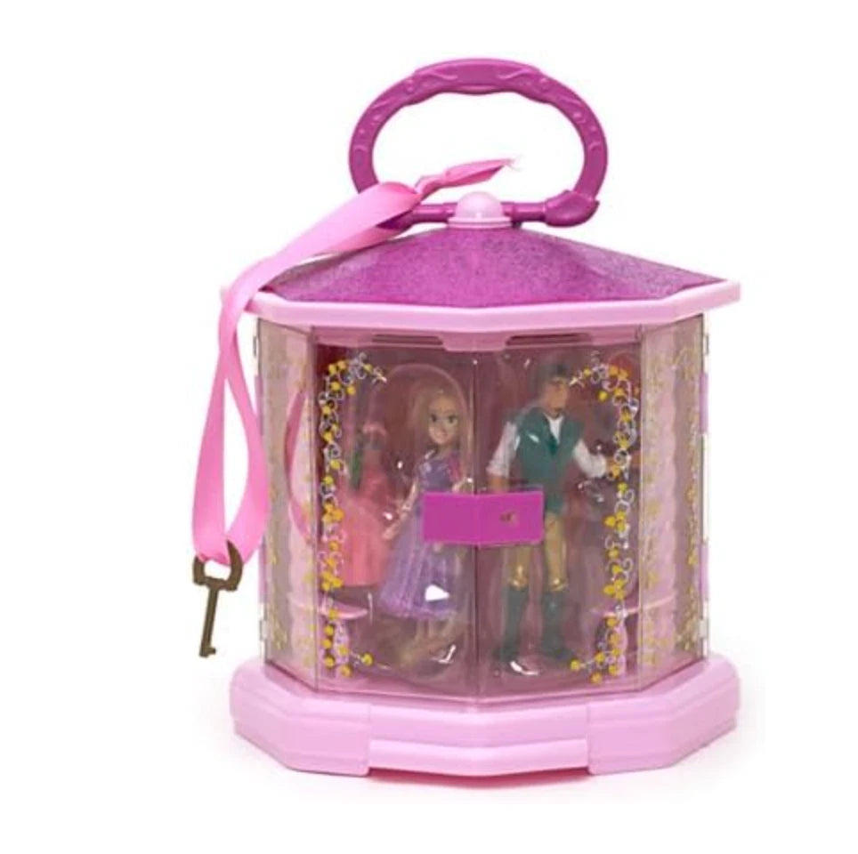 Disney Rapunzel Mini Gazebo Play Set Figures Carrying Case Flynn Rider accessory