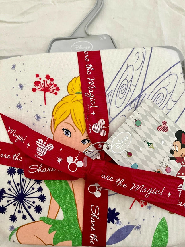 Disney Store Official Tinkerbell Fairies Girls Pajama Set Size 7/8 NEW TAGGED