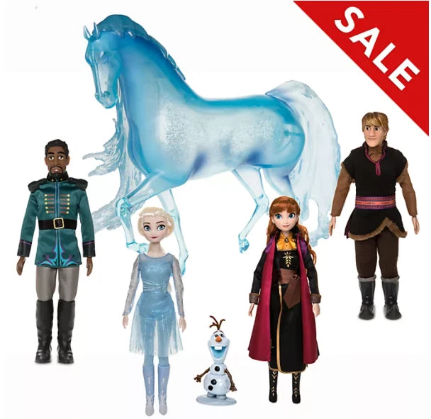 Disney Store Frozen 2 Story Moment Playset Elsa Anna Mattias Kristoff Nokk Dolls