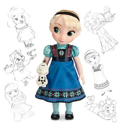 Disney Store Official Frozen Elsa Animators Collection Doll Toy W OLAF BOXED NEW