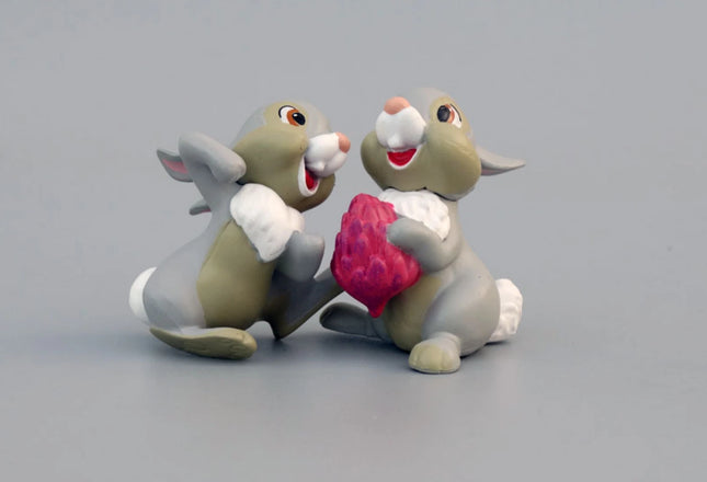 Disney Bambi Thumper & bunny pvc figure figurine cake topper set of 2