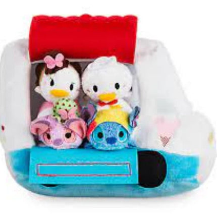 Disney Ice cream truck Stitch Angel Donald Daisy Duck Tsum Tsum Soft Plush toy