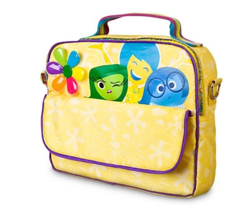 DISNEY Inside Out Reversible Bag Yellow features Anger, Sadness, Joy, Disgust