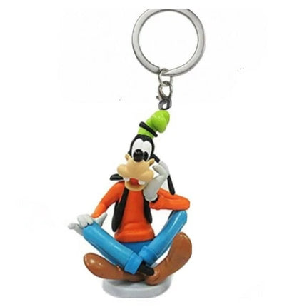 3.5" Disney Goofy Pvc Key Ring Keychain Dangler Charm Figure Figurine Mickey New