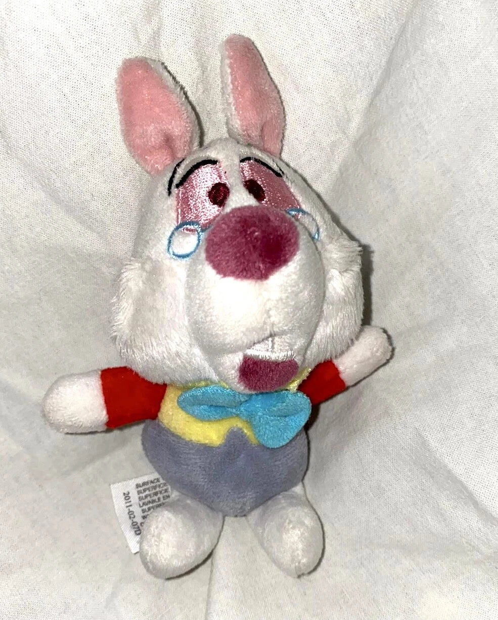 Disney Store Official Alice in Wonderland Rabbit small Pal soft Plush toy NEW