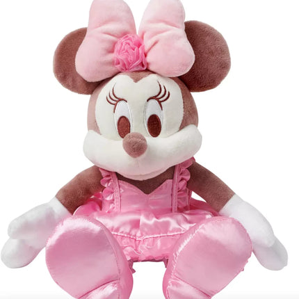 Disney Store Original Medium plush vVALENTINE Pink Minnie Mouse NEW TAG 28cm