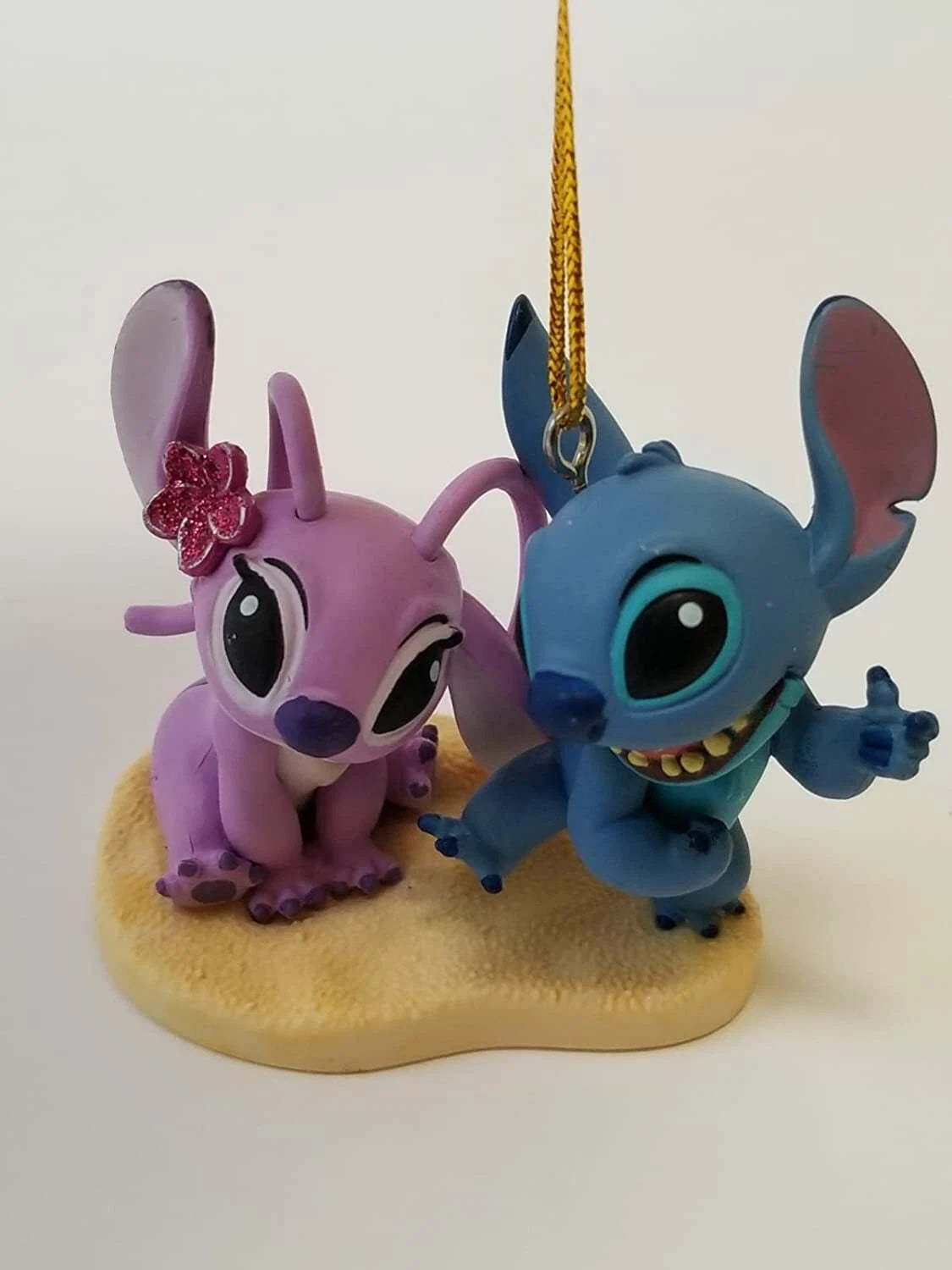 Disney Lilo & Stitch Christmas Tree Ornament Stitch Alien Angel Girlfriend Pink
