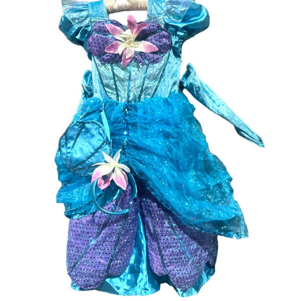 Disney Official Little Mermaid Ariel Fancy Dress costume kid girls size 5/6 NWT