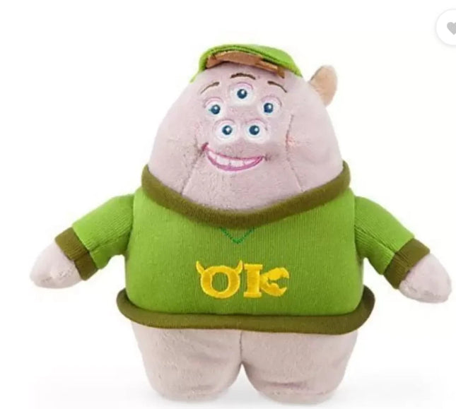 Disney Store Monsters University Scott Squishy OK Fraternity Soft Plush Toy 8"