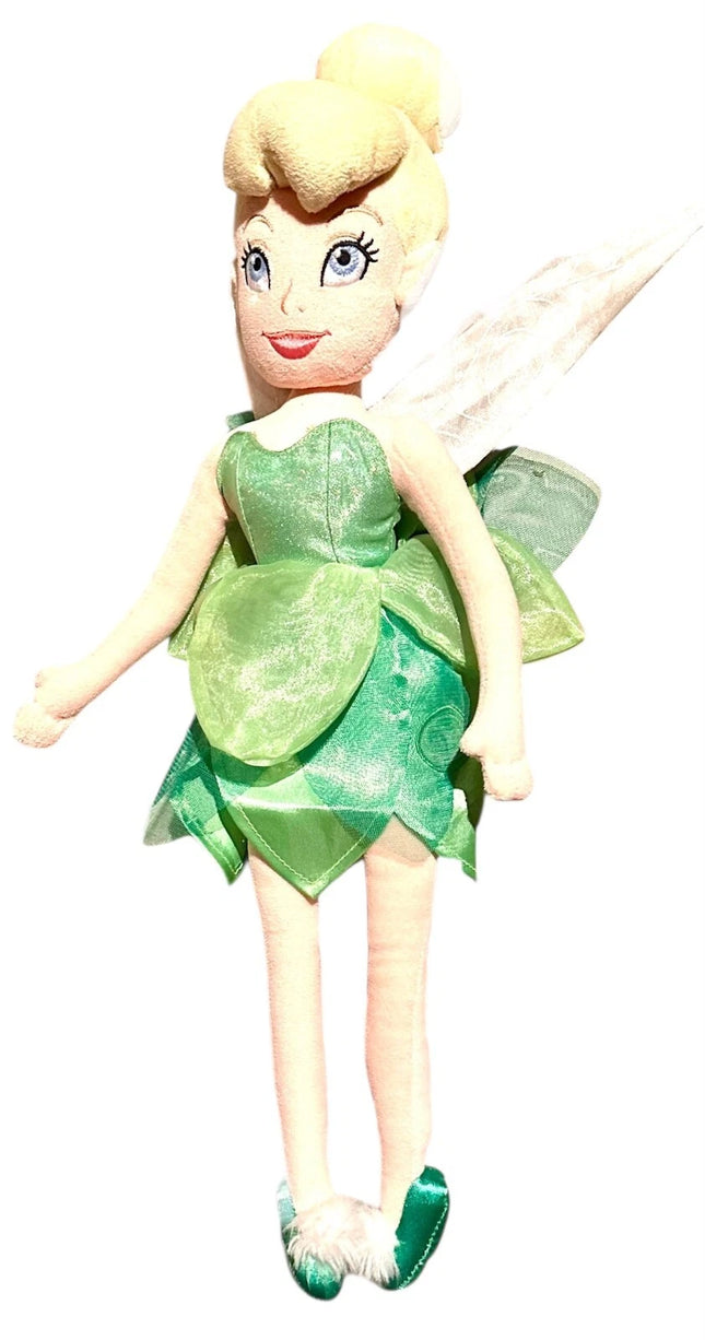 Disney Store Tinkerbell 20” Plush Soft Toy Fairy Doll Glittery Wings NEW TAG