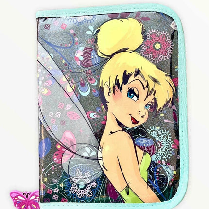 Disney Tinker Bell fairy zip up pencil stationery colour artwork case school