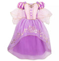 Disney Store Deluxe Tangled Rapunzel costume Dress UK7-8 Girls