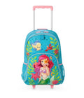 Disney Store official Ariel Little Mermaid Rolling Trolley Backpack New