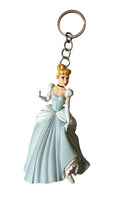 Disney Official Princess Cinderella Figure Figurine key chain keyring Blue Gown