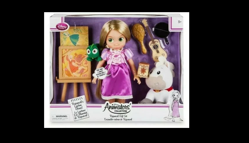 Disney Animators Collection Tangled Singing Rapunzel Doll Gift Set 16"