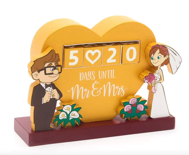 Disney Store Up Wedding Countdown Carl and Ellie Days until Mr & Mrs