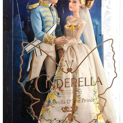 Cinderella & Prince Charming Wedding Doll Set 11" Action Film 2015.