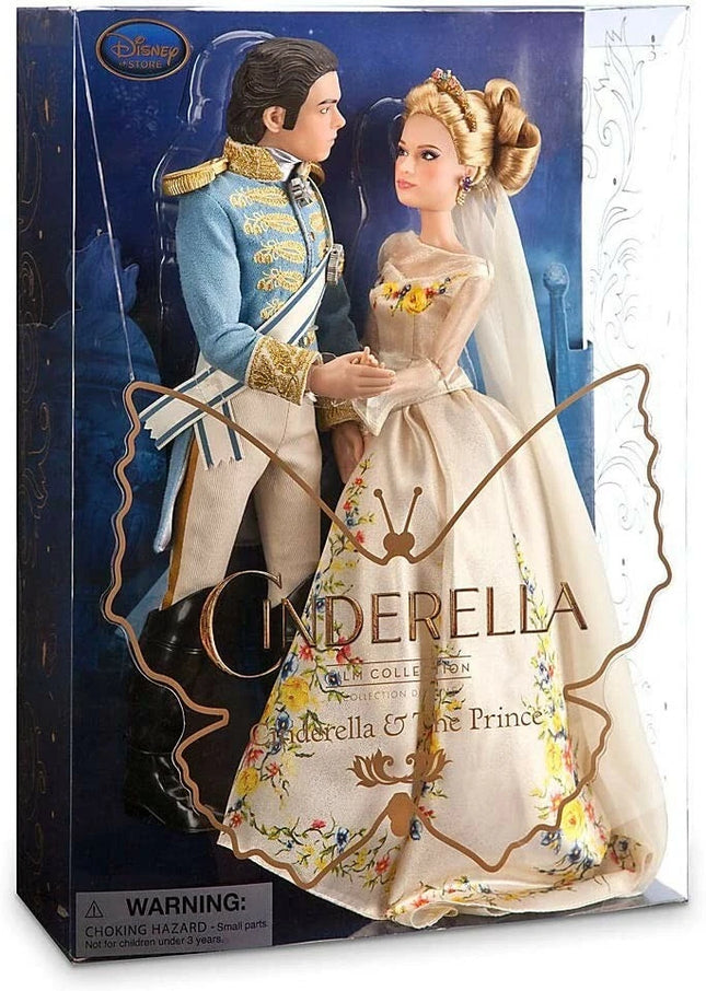 Cinderella & Prince Charming Wedding Doll Set 11" Action Film 2015.