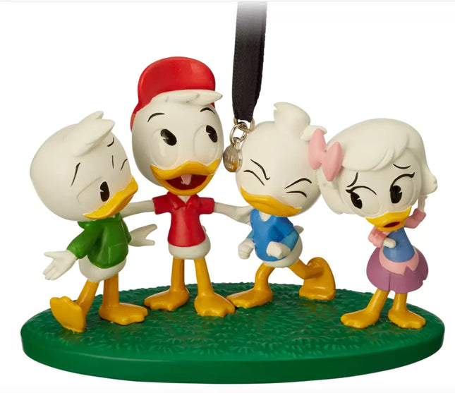 Disney Store DuckTales Christmas Tree Hanging Ornament Jorgito, Juanito, Jaimito