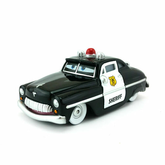 Disney Pixar Cars Sheriff Pull Back Racing Car