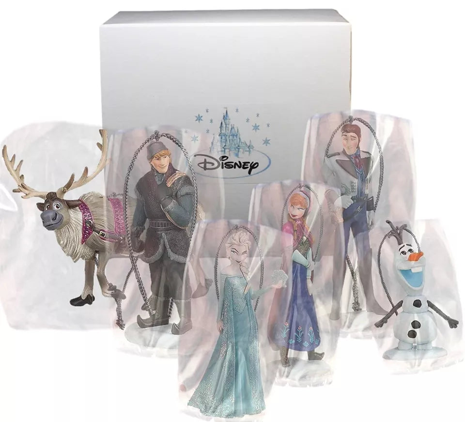 Disney's Frozen Holiday Ornament Set- (6) PVC Figure Ornaments Included