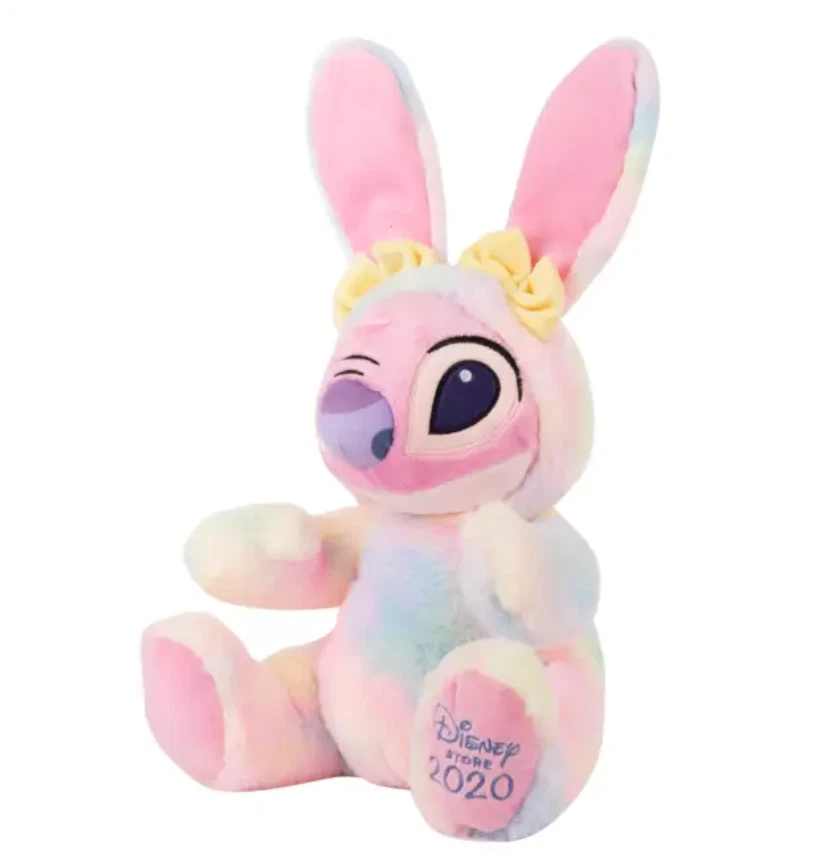 Disney Store Stitch Angel Easter Medium Soft Plush doll Toy Pink 2020 NEW TAG