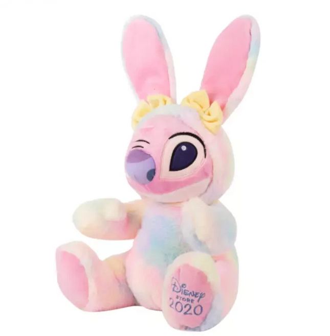 Disney Store Stitch Angel Easter Medium Soft Plush doll Toy Pink 2020 NEW TAG