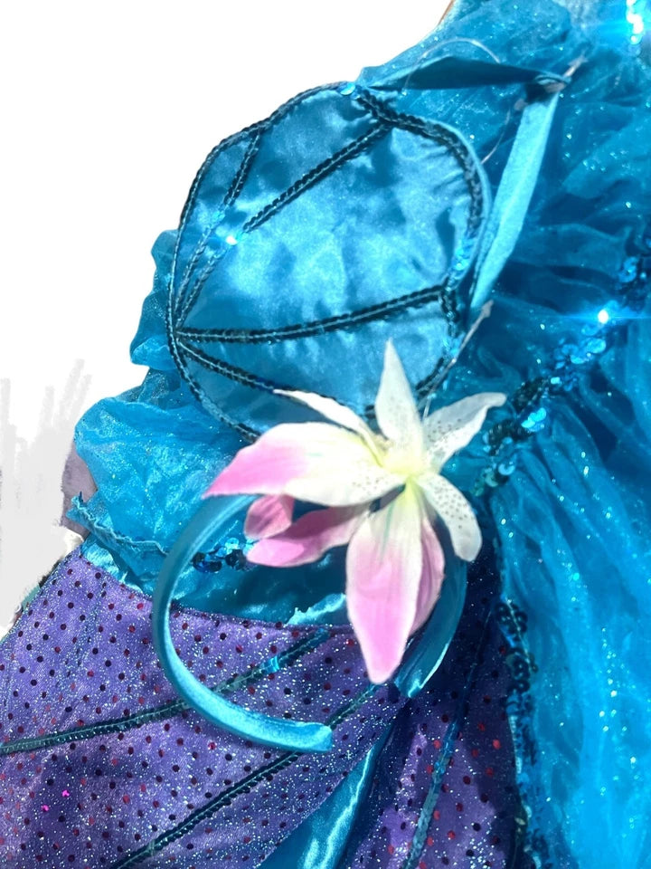 Disney Official Little Mermaid Ariel Fancy Dress costume kid girls size 5/6 NWT