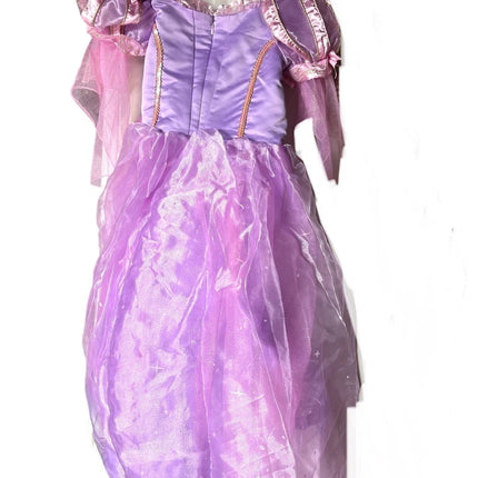 Disney Store Deluxe Tangled Rapunzel costume Dress UK 11/12 kids Girls NEW Tag