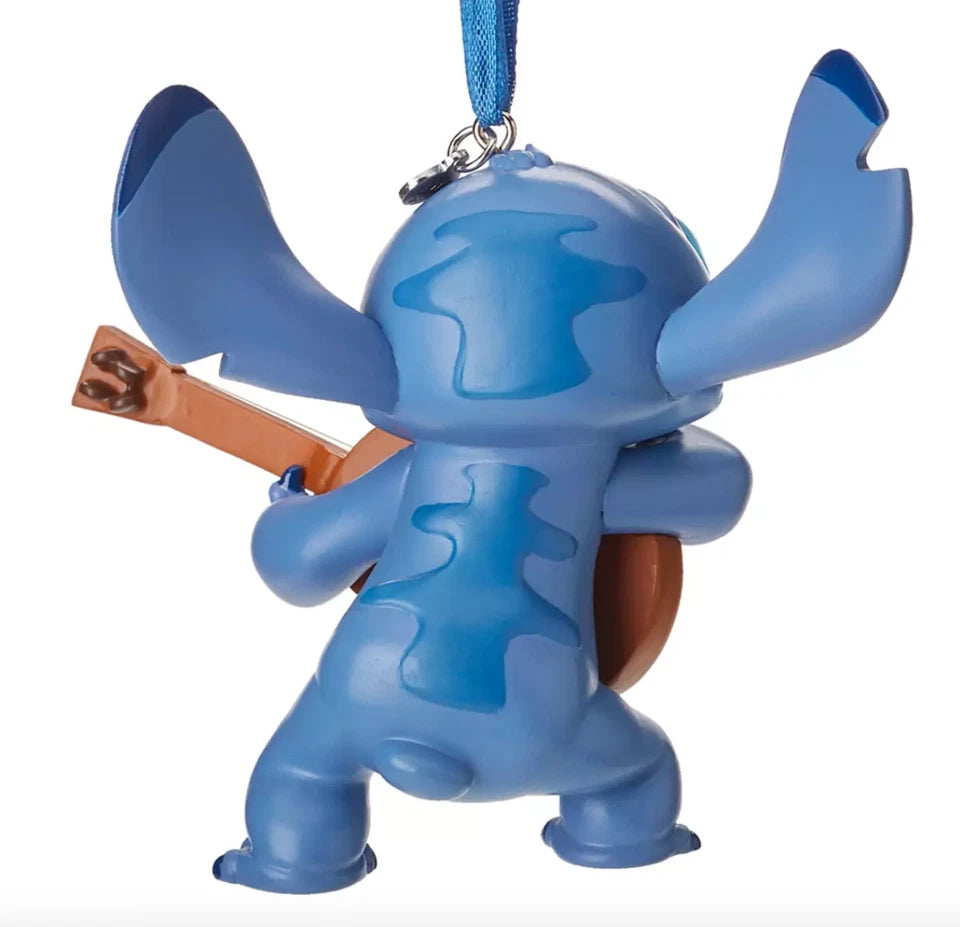 Disney Store official musical Stitch Hanging Ornament with guitar Lilo & Stitch