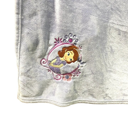 Disney Store official Princess SOFIA fleece blanket Throw mauve NEW TAG 50"X60"