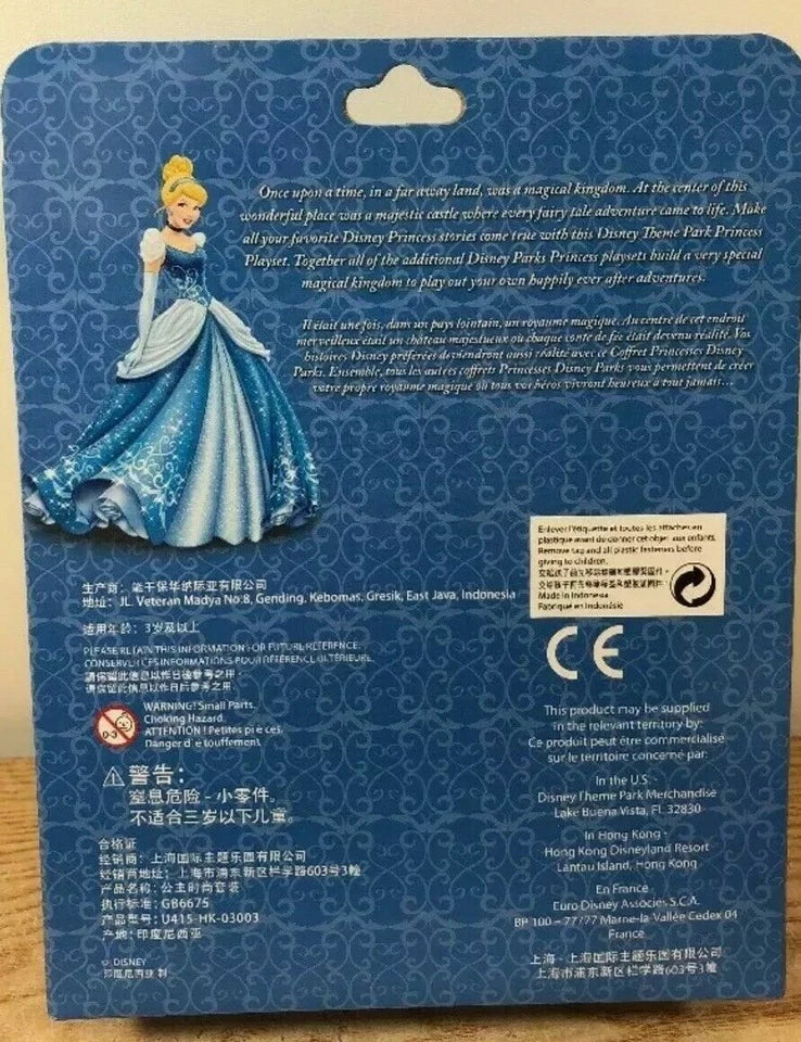 Disney Parks Cinderella Doll Figure Dress Up Set Fashion Magiclip Gus Jaq New